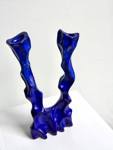 Blue Candle Holder - Natalia Coleman Wyspianska