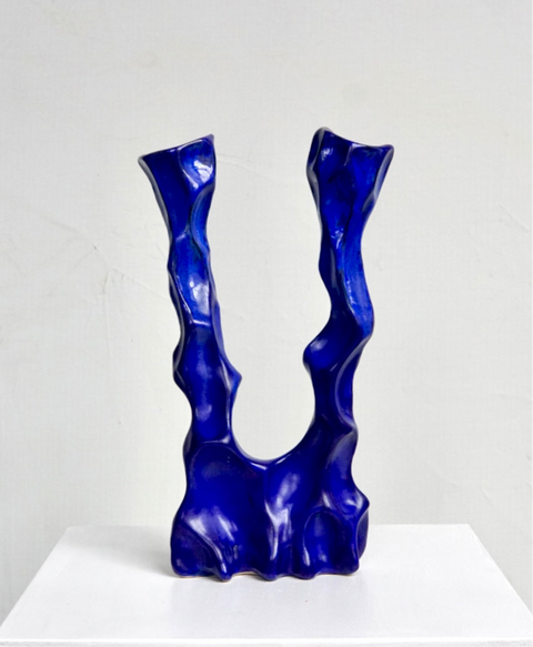 Blue Candle Holder - Natalia Coleman Wyspianska
